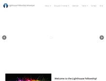 Tablet Screenshot of lighthouseantwerpen.be